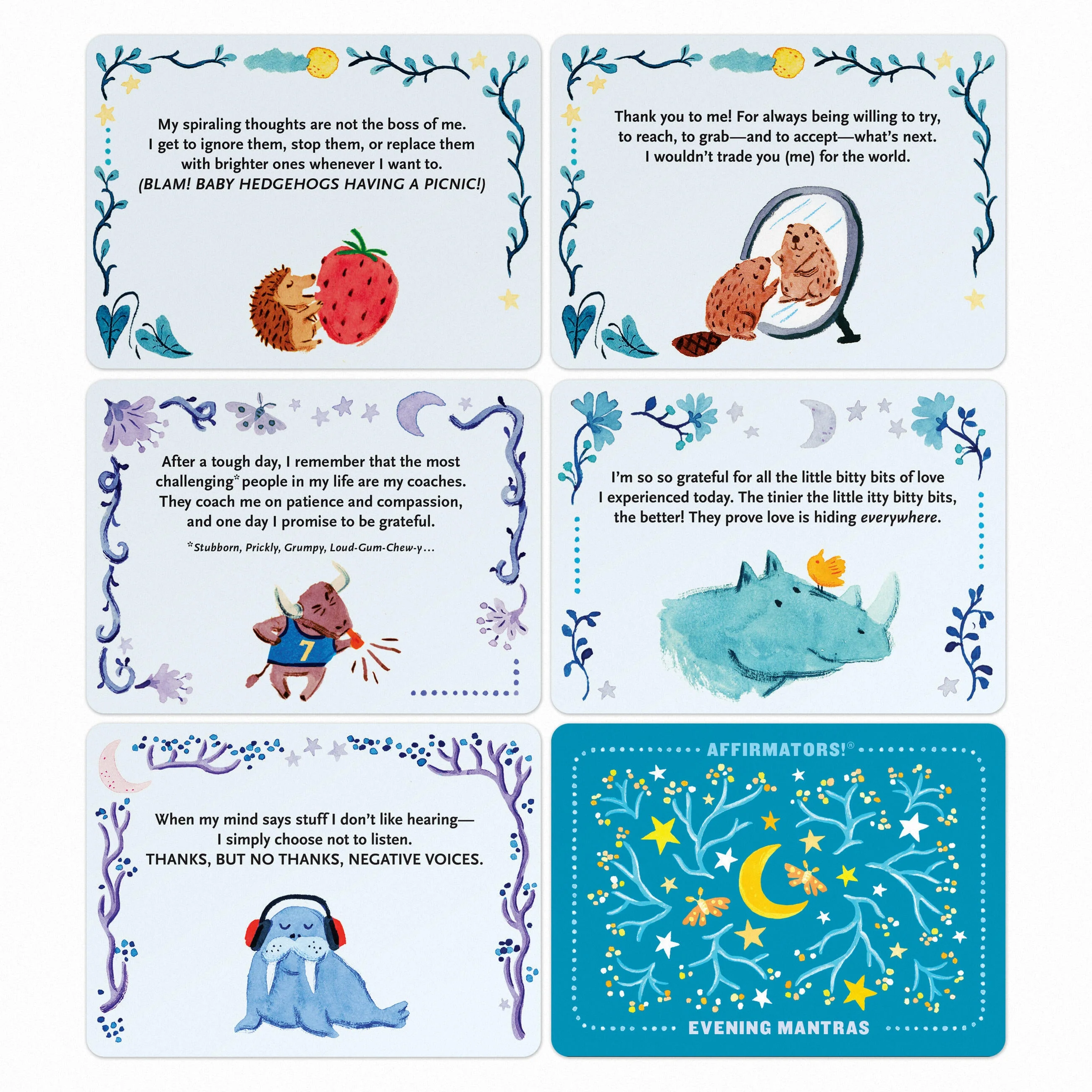 Affirmators! Mantras Evening Night Affirmation Cards Deck (30 Cards) - Image 3