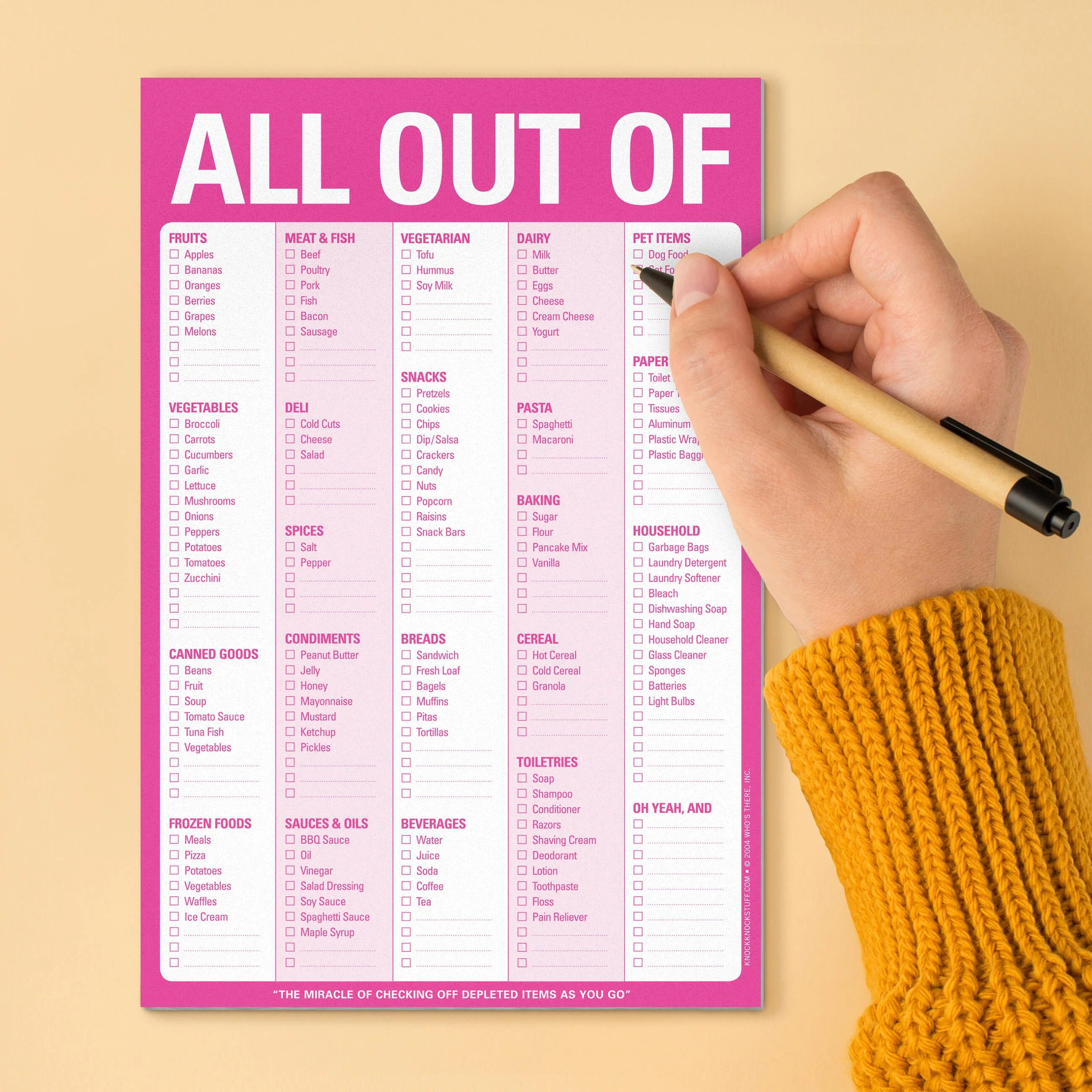 All Out Of Pad with Magnet (Pink) - Image 5