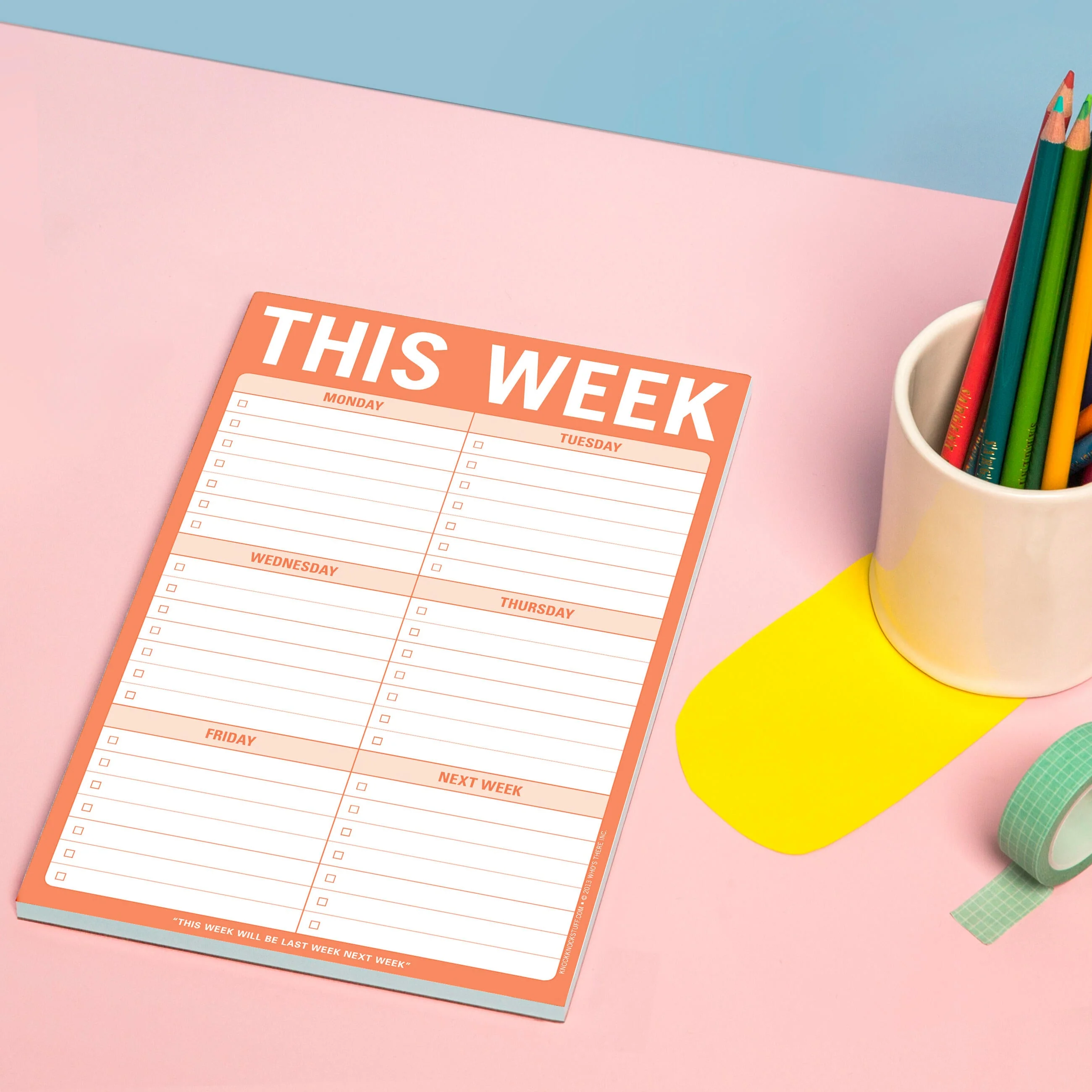 This Week Pad (Orange) - Image 4