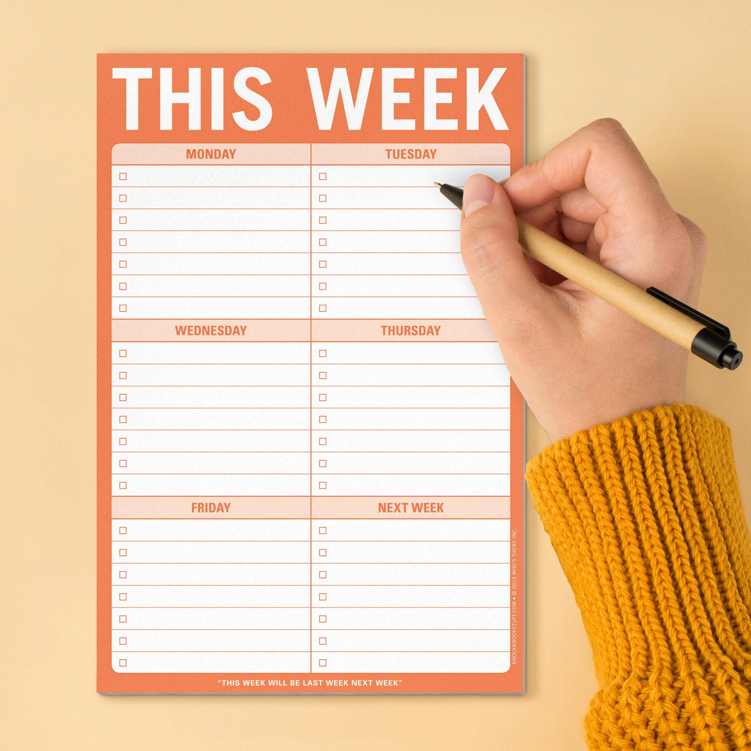 This Week Pad (Orange) - Image 5