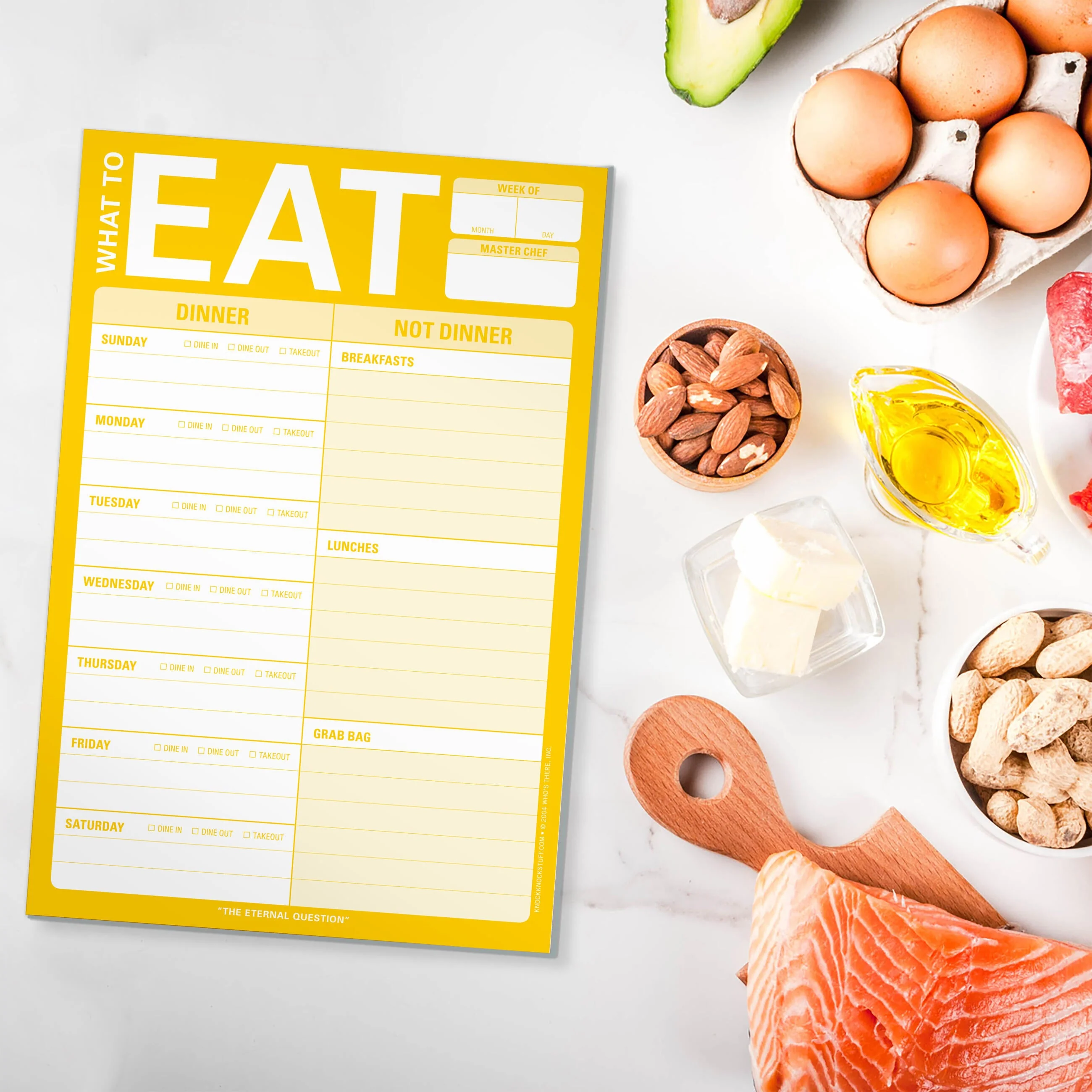 What to Eat Pad with Magnet (Yellow) - Image 6